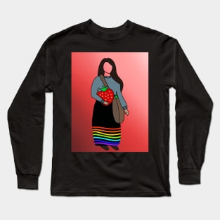 Strawberry Lady Long Sleeve T-Shirt